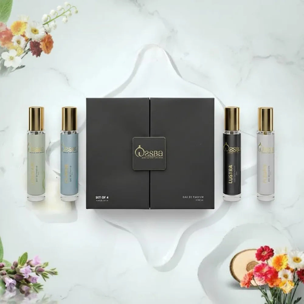 Set of 4 Perfumes  | Best Discovery Set for Men and Women | Perfect Premium Gift for Any Occasions | Long- Lasting scents for All Use Parties, Date nights, Meetings, Offices, Special Occasion