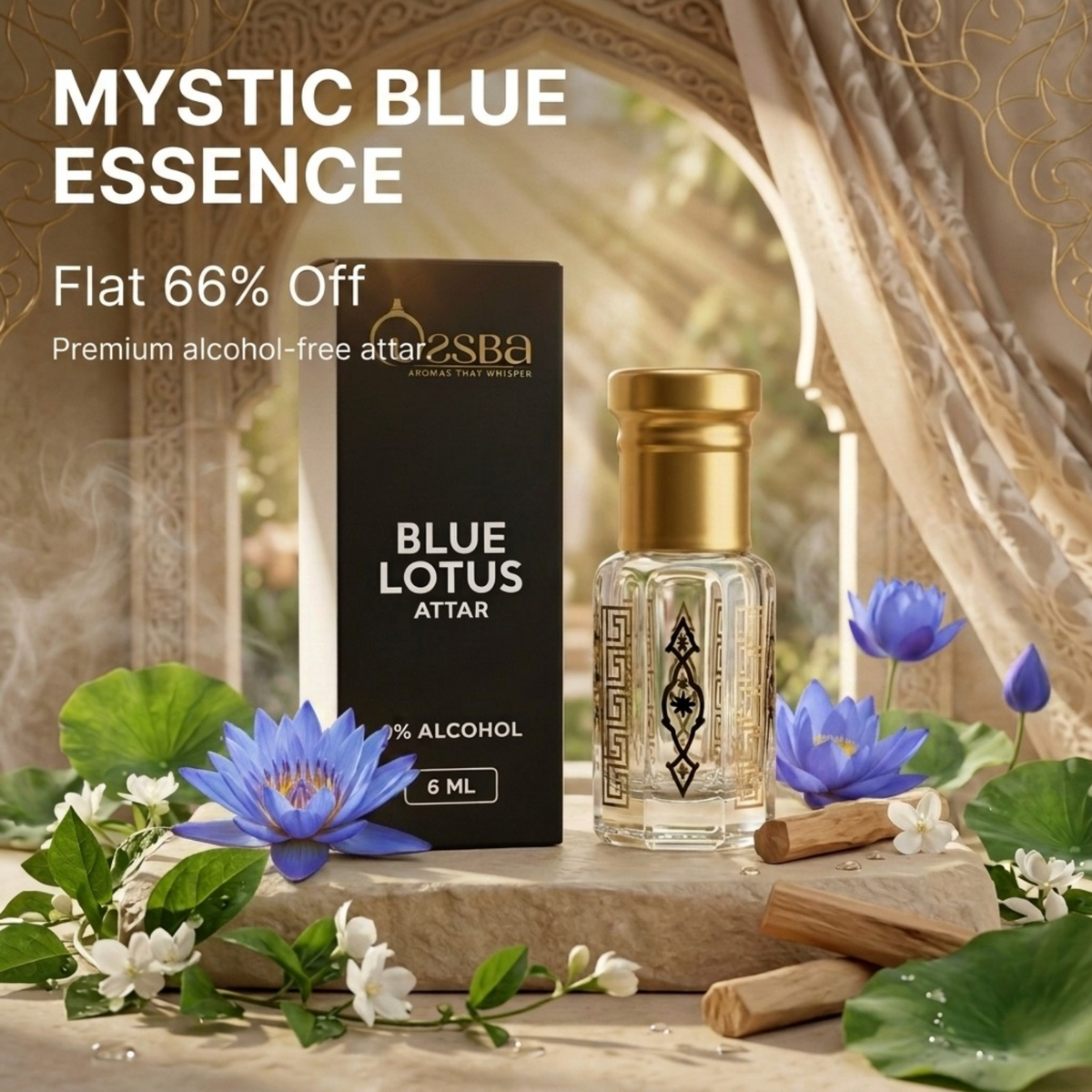 BLUE LOTUS ATTAR | 6 ML